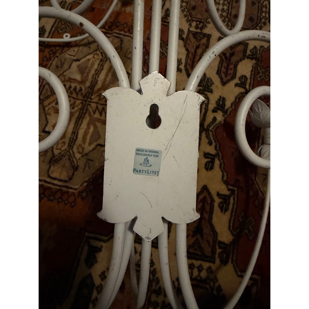 Vintage Wall Sconce Set | Candelabra | Large Wall Candle Holder | Partylite - Picture 7 of 11